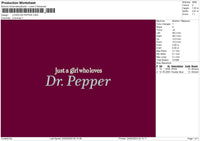 Drpapper Text Embroidery File 6 sizes