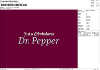 Drpapper Text Embroidery File 6 sizes