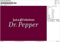 Drpapper Text Embroidery File 6 sizes