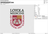 LOYOLA MEDICINE Embroidery File 6 size