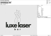 LUXE LASER Embroidery File 6 size