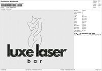 LUXE LASER Embroidery File 6 size