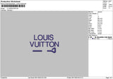 Vuittontext 03 Embroidery File 6 sizes