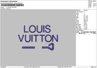 Vuittontext 03 Embroidery File 6 sizes