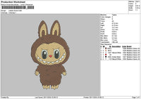 Bearbrown 01 Embroidery File 6 sizes