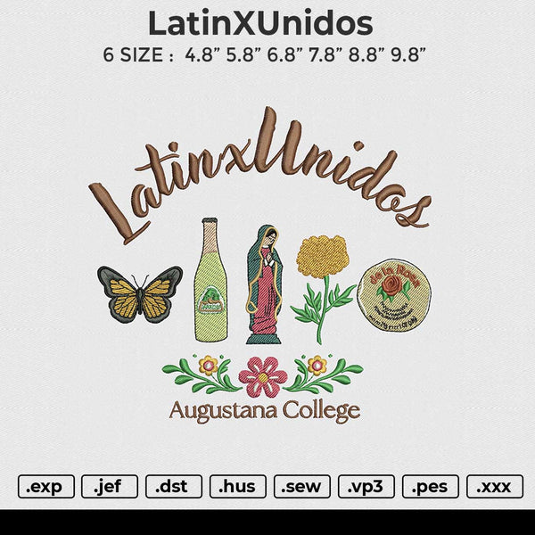 LatinXUnidos Embroidery File 6 size