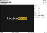 Legenybucsu Embroidery File 6 size