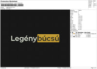 Legenybucsu Embroidery File 6 size