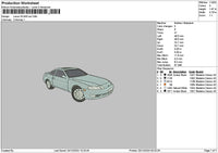 Car 2512 Embroidery File 6 sizes