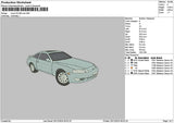 Car 2512 Embroidery File 6 sizes