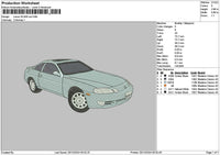 Car 2512 Embroidery File 6 sizes