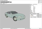 Car 2512 Embroidery File 6 sizes
