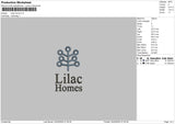 Lilactext Embroidery File 6 sizes