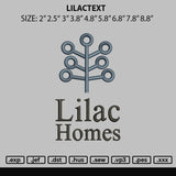 Lilactext Embroidery File 6 sizes