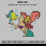 Ariel1909 Embroidery File 6 sizes