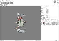 Mouse0305 Embroidery File 6 sizes