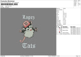 Mouse0305 Embroidery File 6 sizes