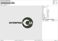 M-ENTERPRISE Embroidery File 6 size