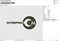 M-ENTERPRISE Embroidery File 6 size