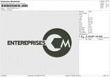 M-ENTERPRISE Embroidery File 6 size