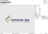 M-SUPERIOR Embroidery File 6 size