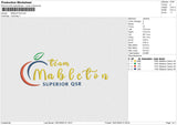 MABLETON Embroidery File 6 size