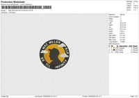 MAC MILLER PATCH BLACK Embroidery File 6 size