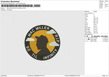 MAC MILLER PATCH BLACK Embroidery File 6 size