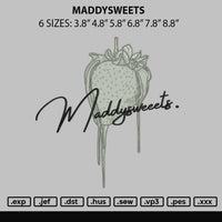 Maddysweets Embroidery File 6 sizes