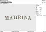 MADRINA BRIDGE Embroidery File 6 size