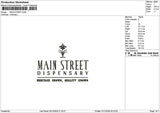 Street Text 02 Embroidery File 6 sizes