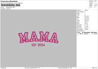 Mama 0504 Embroidery File 6 sizes