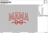 Mamabow V03 Embroidery File 6 sizes