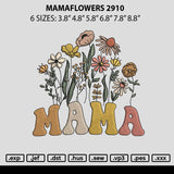 Mamaflowers 2910 Embroidery File 6 sizes