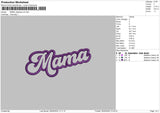 Mama App 0805 Embroidery File 6 sizes