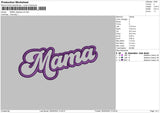 Mama App 0805 Embroidery File 6 sizes