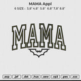 MAMA Appl Embroidery File 6 size