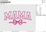 MAMA Bow v2 Embroidery File 6 size