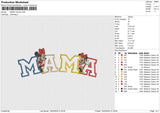 MAMA minnie Embroidery File 6 size