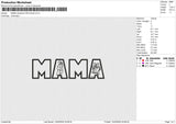 MAMA photoline APPLIQUE Embroidery File 6 size