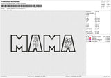 MAMA photoline APPLIQUE Embroidery File 6 size