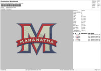 Marathatext Embroidery File 6 sizes