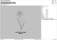 March Flo Embroidery File 6 sizes