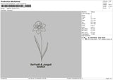 March Flo Embroidery File 6 sizes