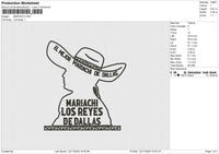 MARIACHI Embroidery File 6 size