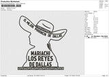 MARIACHI Embroidery File 6 size