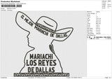 MARIACHI Embroidery File 6 size