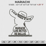 MARIACHI Embroidery File 6 size