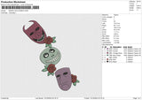 MASKS HALLOWEEN Embroidery File 6 size