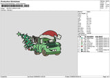 Materxmas Green Embroidery File 6 sizes